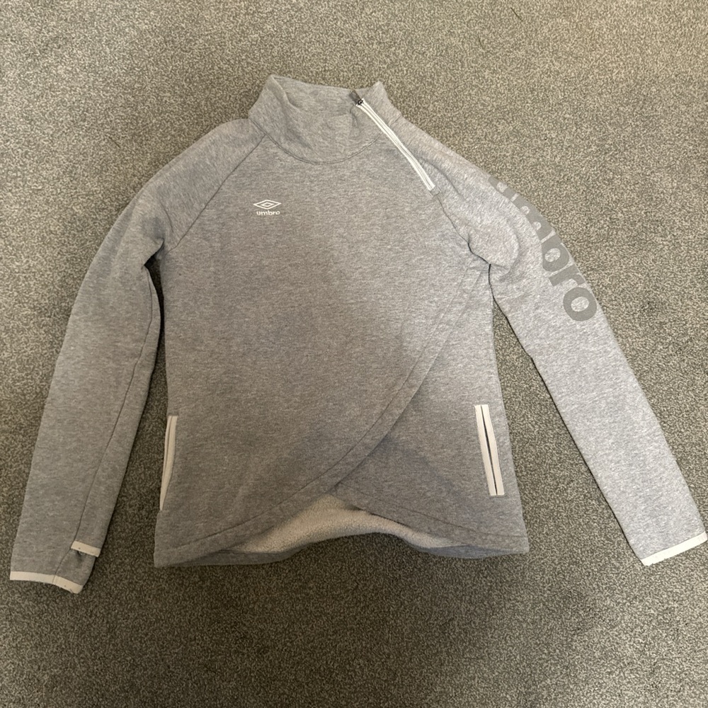 Umbro Light Gray Zip Pullover